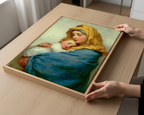 Madonna and Child Wall Art, New Parents Gift, Catholic Nursery Decor, Holygraceart