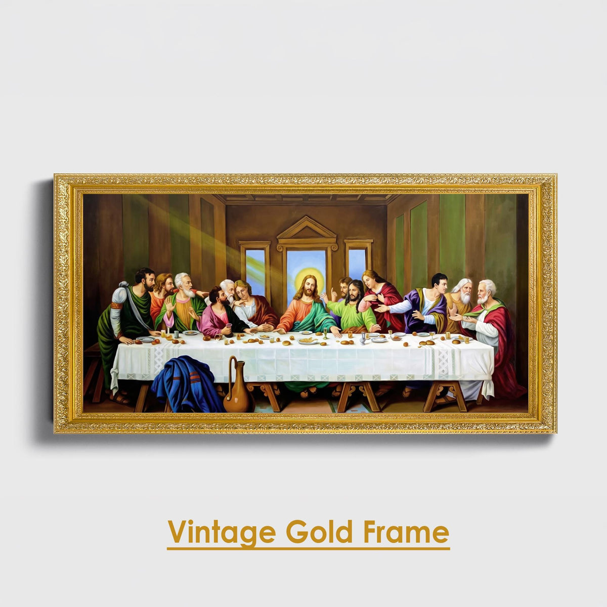 The Last Supper, Panoramic – Canvas Print, Dining Room Decor