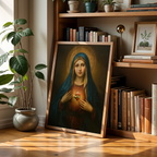 Immaculate Heart of Mary Wall Art, Confirmation Gift, Prayer Corner Decor, Holygraceart