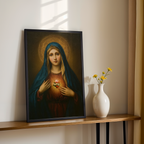 Immaculate Heart of Mary Wall Art, Confirmation Gift, Prayer Corner Decor, Holygraceart