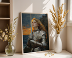 Saint Joan of Arc Wall Art, Courage and Victory Gift, Christian Home Decor, Holygraceart