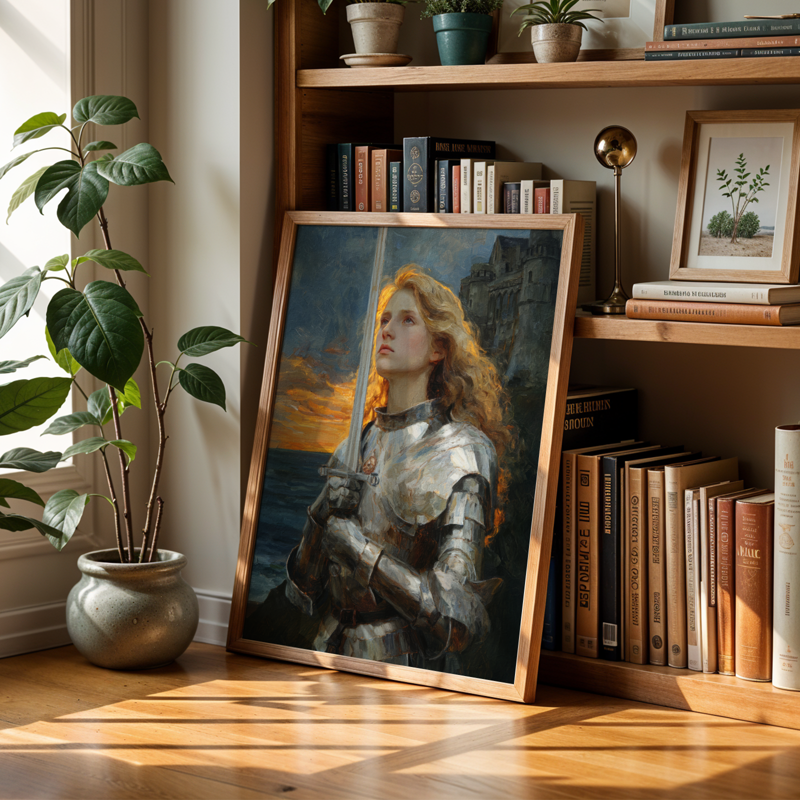 Saint Joan of Arc Wall Art, Courage and Victory Gift, Christian Home Decor, Holygraceart
