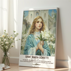 Saint Maria Goretti Wall Art, Purity and Innocence Gift, Catholic Home Decor, Holygraceart