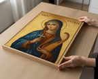 Saint Cecilia Icon Wall Art, Sacred Music Gift and Patron Saint Decor, Holygraceart