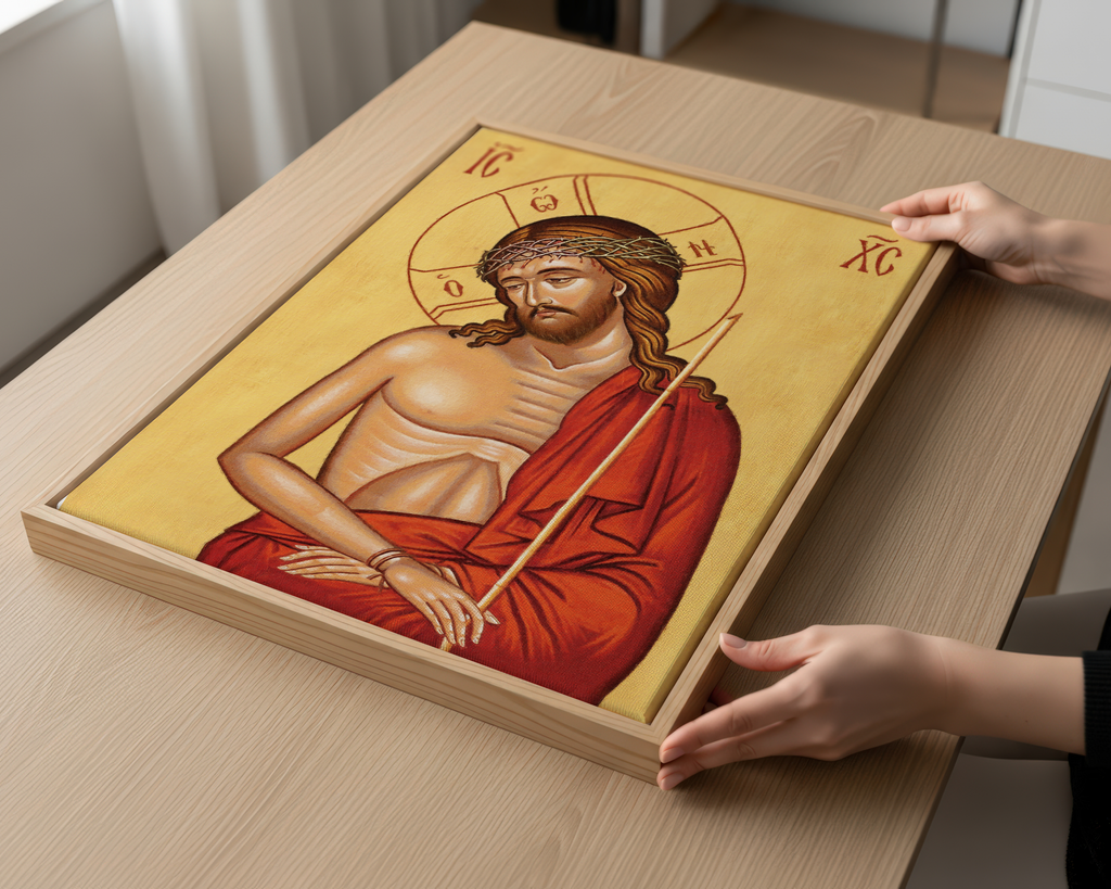 Ecce Homo Orthodox Icon Print, Lenten Prayer and Holy Week Gift, Holygraceart
