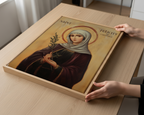 Saint Felicity of Carthage Icon Print, Courage in Suffering Orthodox Wall Art, Holygraceart