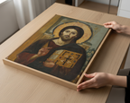 Christ Pantocrator Orthodox Icon Print, Savior Byzantine Devotional Gift, Holygraceart