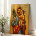 Saint Christopher Icon Wall Art, Travel Protection Gift Orthodox, Holygraceart