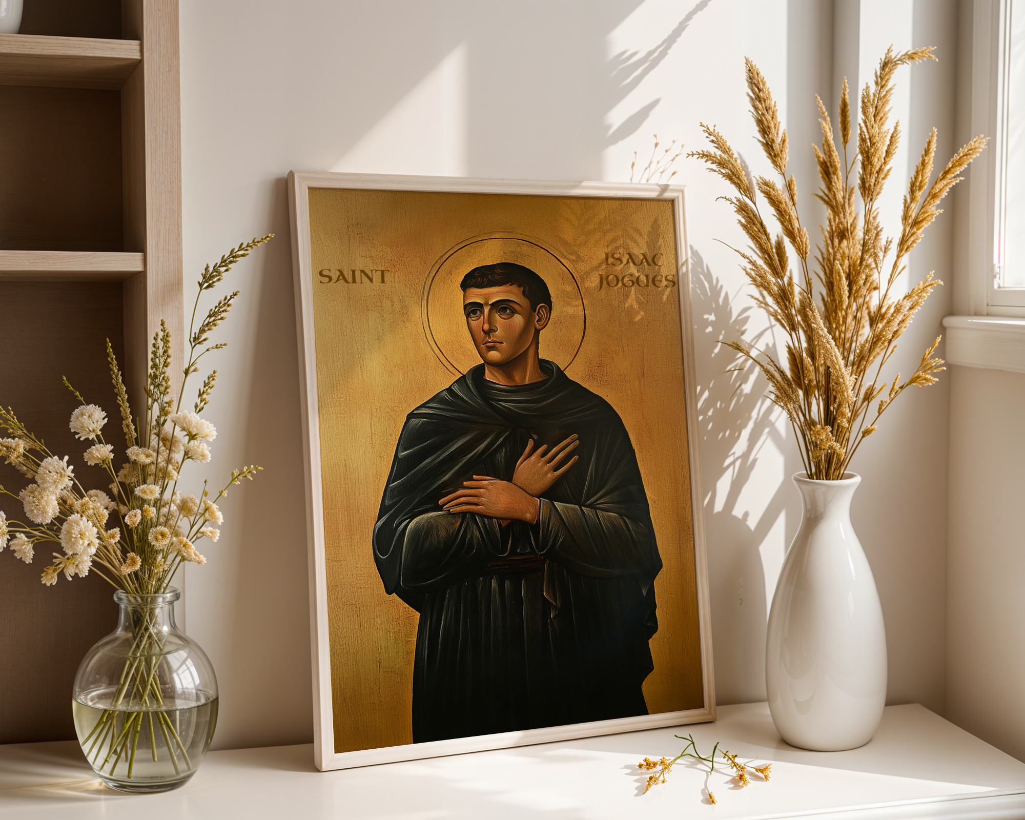 Saint Isaac Jogues Icon Print, Jesuit Missionary Gift Orthodox Art, Holygraceart