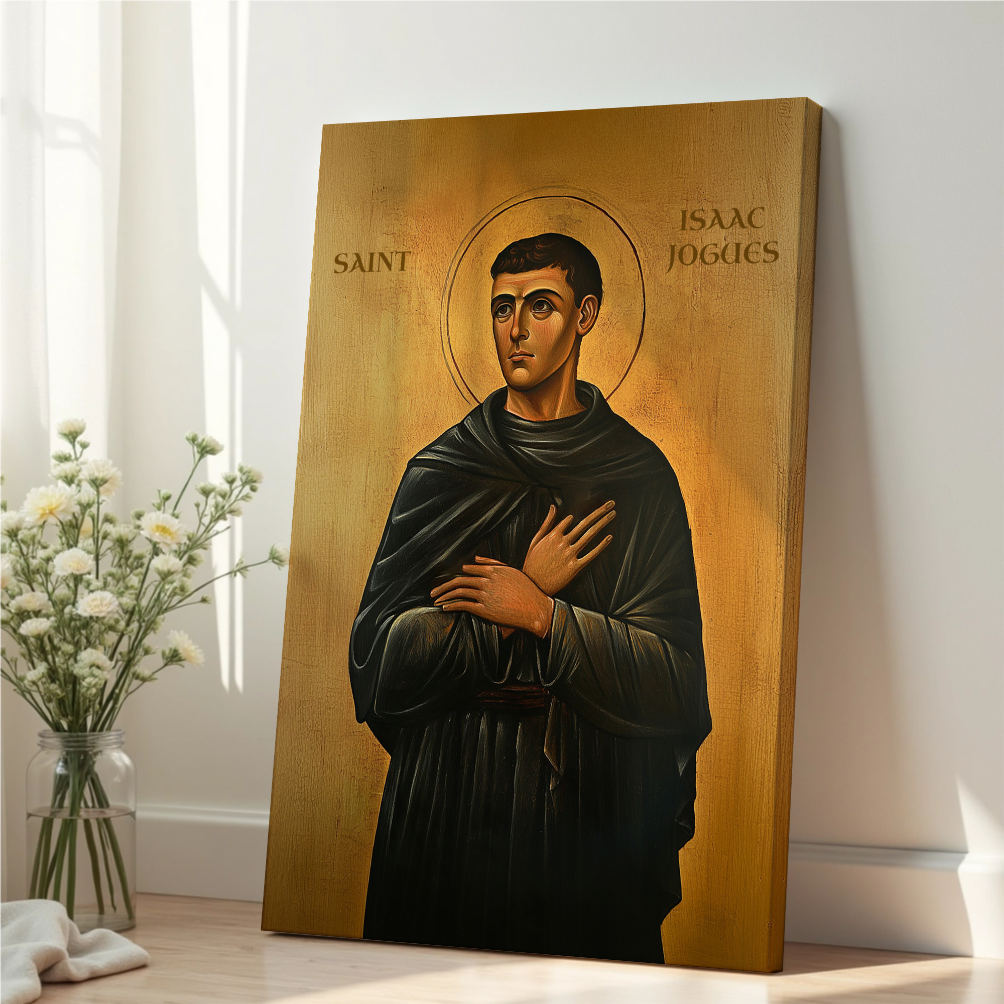 Saint Isaac Jogues Icon Print, Jesuit Missionary Gift Orthodox Art, Holygraceart
