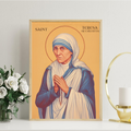 Saint Teresa of Calcutta Icon Print, Charity and Compassion Gift, Holygraceart