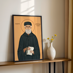Saint Philip Neri Icon Print, Christian Friendship Gift Orthodox Art, Holygraceart