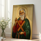 Saint Andrew the Apostle Icon Wall Art, Courage and Calling Gift, Holygraceart