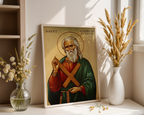 Saint Andrew the Apostle Icon Wall Art, Courage and Calling Gift, Holygraceart
