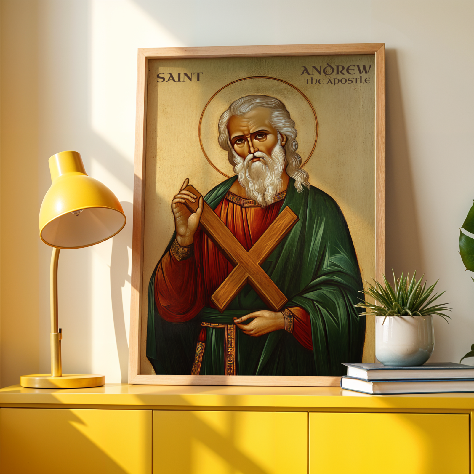 Saint Andrew the Apostle Icon Wall Art, Courage and Calling Gift, Holygraceart