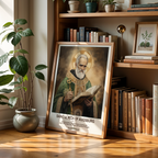 Saint Ulrich of Augsburg Icon Print, Catholic Bishop Wall Art Decor, Confirmation Gift,  Holygraceart H281