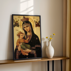 Our Lady of Perpetual Help Orthodox Icon Print, Prayer Gift, Faithful Home Piece, Holygraceart