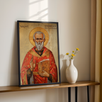 Saint Cyprian of Carthage Icon Wall Art, Bishop and Martyr Gift Orthodox, Holygraceart