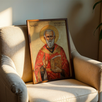 Saint Cyprian of Carthage Icon Wall Art, Bishop and Martyr Gift Orthodox, Holygraceart