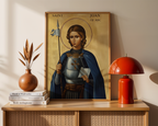 Saint Joan of Arc Icon Print, Courage and Calling Gift, Byzantine Wall Art, Holygraceart