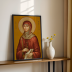 Saint Monica Icon Wall Art, Prayer and Motherhood Gift, Holygraceart