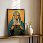 Our Lady of Sorrows Wall Art, Marian Wall Decor, Confirmation Gift