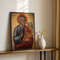 Saint Mark the Evangelist Icon Print, Gospel Writer Gift, Scripture Study Gift