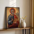 Saint Mark the Evangelist Icon Print, Gospel Writer Gift, Scripture Study Gift