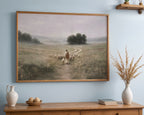 Shepherd of Quiet Paths, Good Shepherd Wall Art, Jesus with Sheep Christian Print, Religious Landscape Decor