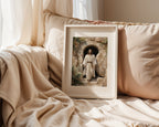 Resurrection of Jesus Wall Art Print, Empty Tomb Christian Canvas, Risen Christ Painting, Easter Religious Decor for Christian Home
