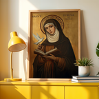 Saint Teresa of Avila Icon Print, Teacher & Confirmation Gift, Carmelite Orthodox Decor