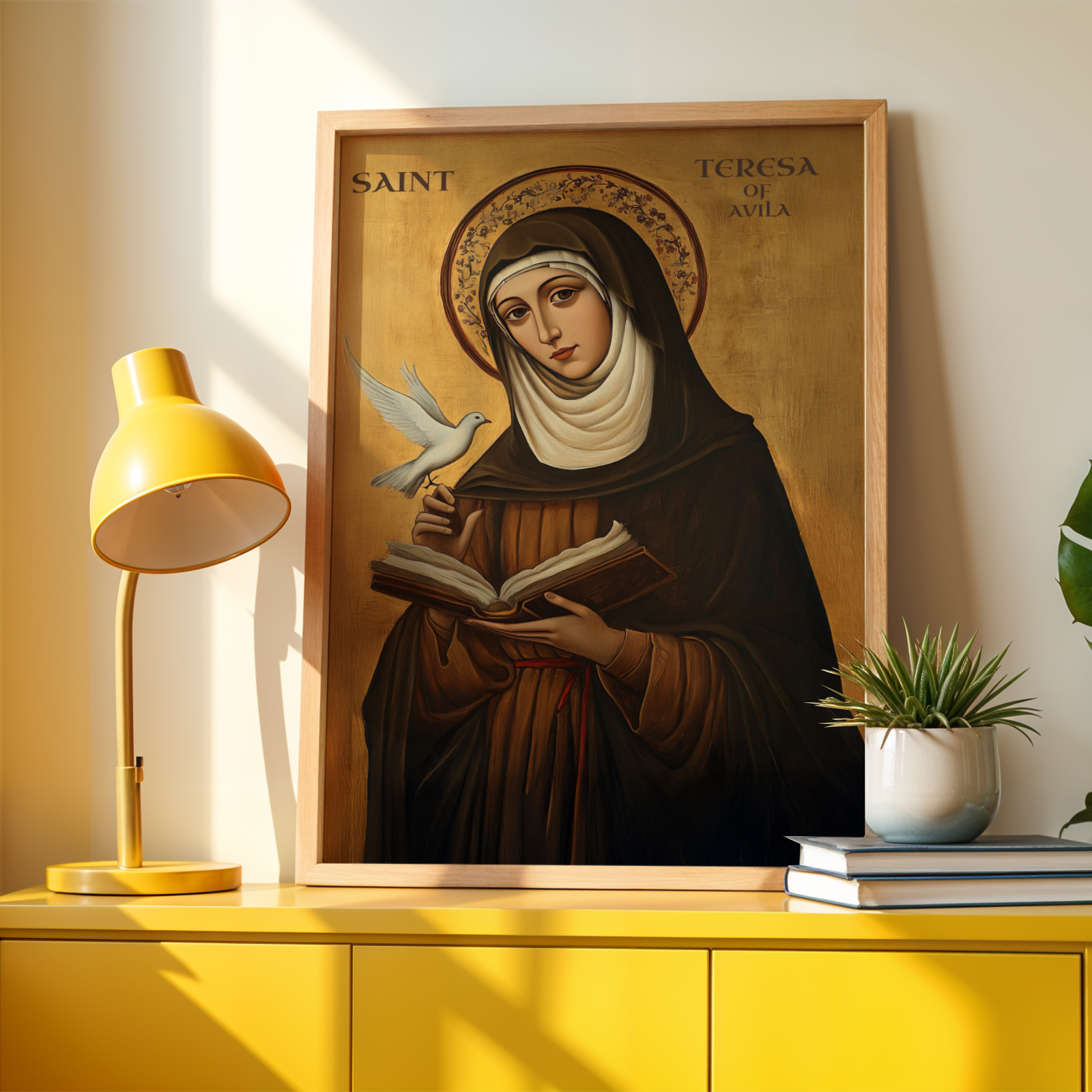 Saint Teresa of Avila Icon Print, Teacher & Confirmation Gift, Carmelite Orthodox Decor