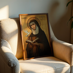 Saint Teresa of Avila Icon Print, Teacher & Confirmation Gift, Carmelite Orthodox Decor