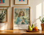 Saint Maria Goretti Wall Art, Purity and Innocence Gift, Catholic Home Decor, Holygraceart