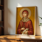Saint Monica Icon Wall Art, Prayer and Motherhood Gift, Holygraceart