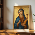 Saint Cecilia Icon Wall Art, Sacred Music Gift and Patron Saint Decor, Holygraceart