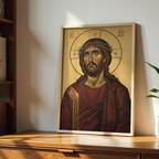 Jesus Crown of Thorns Orthodox Icon Print, Lenten Devotion Gift, Prayer Corner
