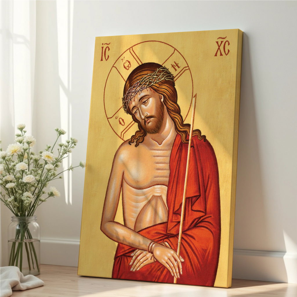 Ecce Homo Orthodox Icon Print, Lenten Prayer and Holy Week Gift, Holygraceart