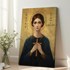 Saint Gemma Galgani Icon Wall Art, Purity and Suffering Gift Orthodox Decor, Holygraceart