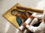 Saint Cecilia Icon Wall Art, Sacred Music Gift and Patron Saint Decor, Holygraceart