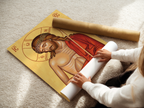Ecce Homo Orthodox Icon Print, Lenten Prayer and Holy Week Gift, Holygraceart