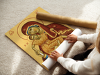 Virgin Mary and Child Orthodox Icon Print, New Parents Gift, Family Blessing
