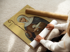 Saint Colette of Corbie Icon Print, Expecting Mother Gift, Sacred Home Decor, Holygraceart
