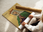 Saint Irene the Great Martyr Icon Wall Art, Courage and Peace Gift Orthodox Decor, Holygraceart