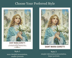 Saint Maria Goretti Wall Art, Purity and Innocence Gift, Catholic Home Decor, Holygraceart