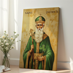 Saint Patrick Icon Wall Art, Irish Blessing Gift Orthodox Decor, Holygraceart