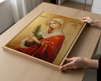 Saint Martina of Rome Icon Print, Nursing Mothers Gift, Prayer Art for New Moms, Holygraceart