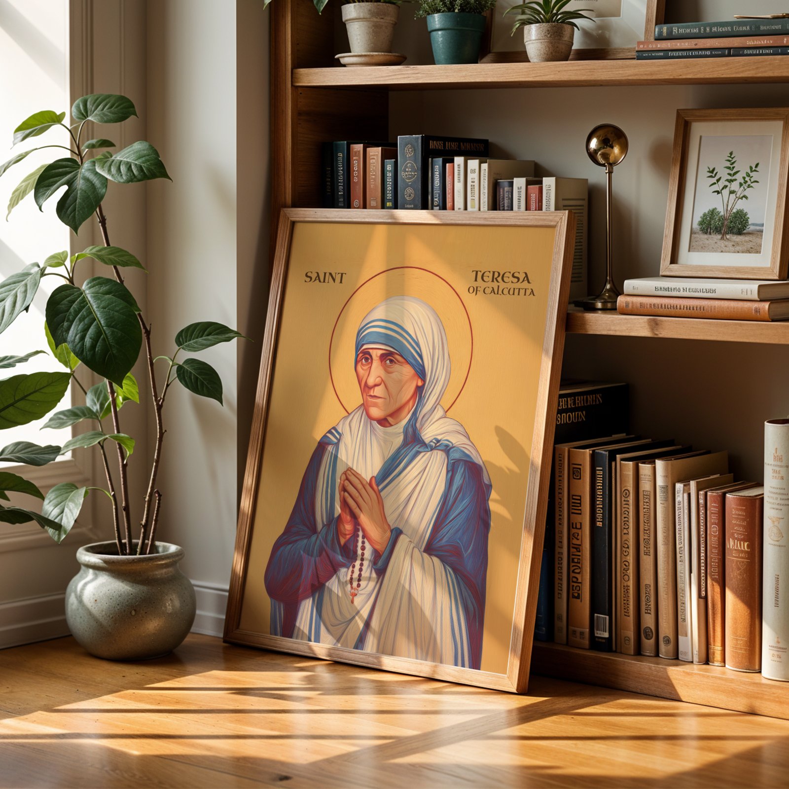 Saint Teresa of Calcutta Icon Print, Charity and Compassion Gift, Holygraceart