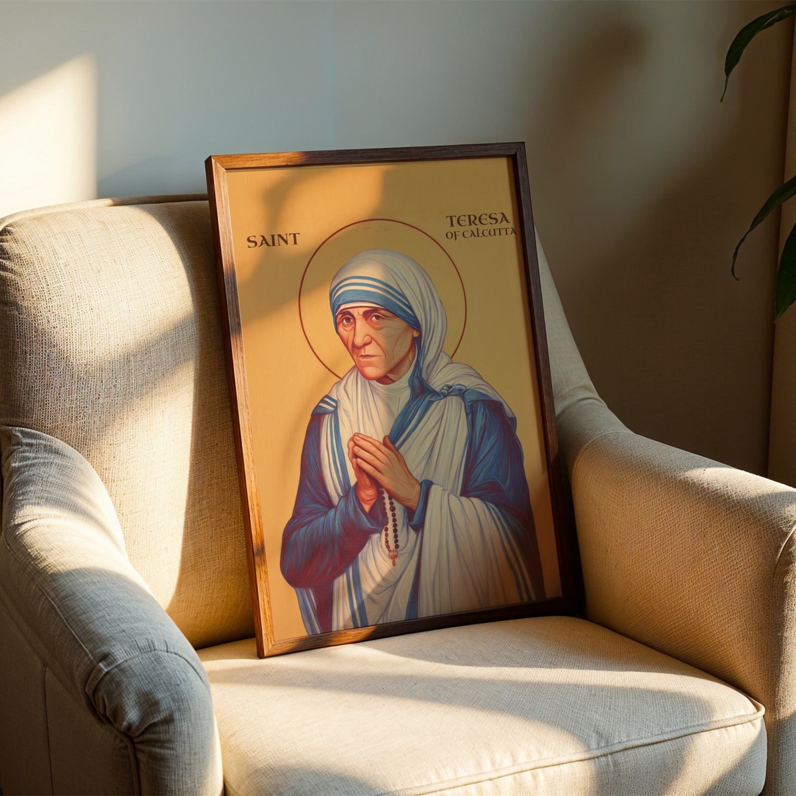Saint Teresa of Calcutta Icon Print, Charity and Compassion Gift, Holygraceart