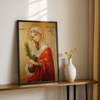 Saint Martina of Rome Icon Print, Nursing Mothers Gift, Prayer Art for New Moms, Holygraceart